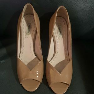 Miu Miu nude peep toe heels